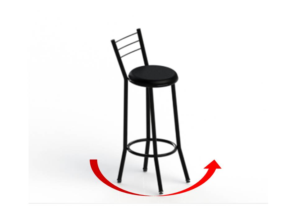 Banqueta de Bar com Encosto