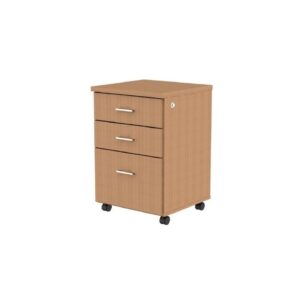 Gaveteiro Volante 03 Gavetas Puxador em Metal