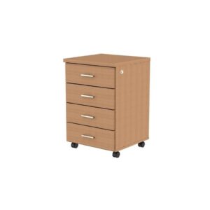 Gaveteiro Volante 04 Gavetas Puxador em Metal